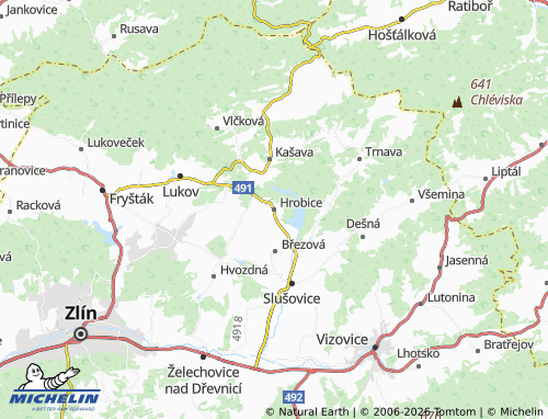 Mappa MICHELIN Hrobice - ViaMichelin