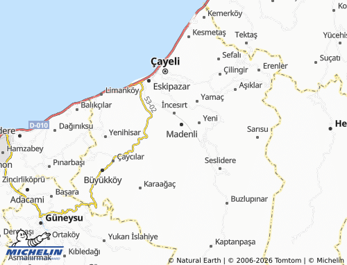 Mapa MICHELIN Güzeltepe - ViaMichelin