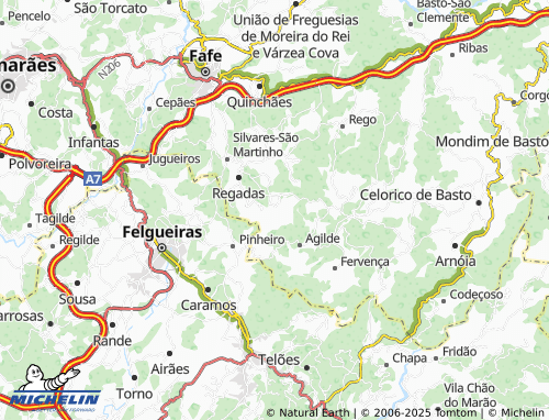 MICHELIN Fundões map - ViaMichelin