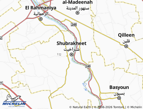 Mapa MICHELIN Shubrakheet - ViaMichelin