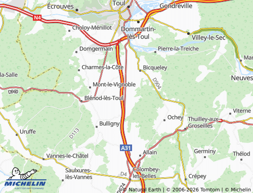 MICHELIN Moutrot map - ViaMichelin