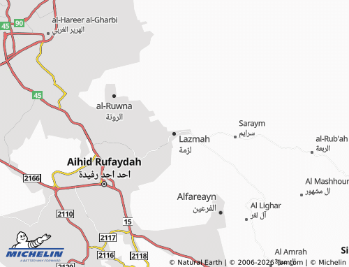 MICHELIN-Landkarte Lazmah - ViaMichelin