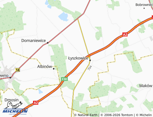 MICHELIN-Landkarte Czatolin - ViaMichelin