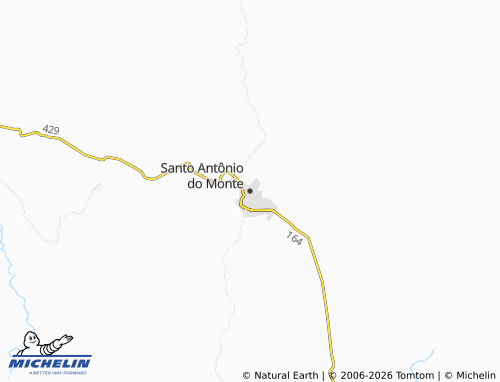 Mappa MICHELIN Santo Antônio do Monte - ViaMichelin