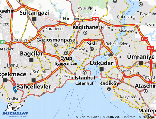 MICHELIN Camiikebir map - ViaMichelin
