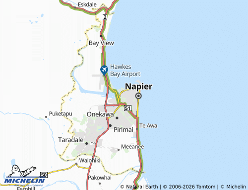Mapa MICHELIN Ahuriri - ViaMichelin