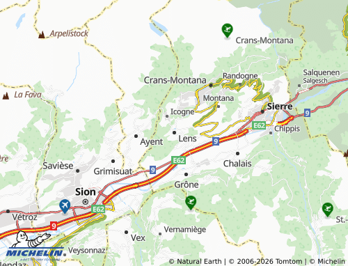 MICHELIN Lens map - ViaMichelin