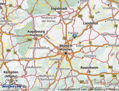 Mapa MICHELIN Munique - ViaMichelin