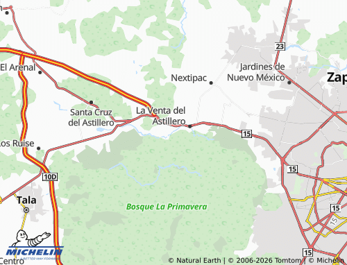 Mapa MICHELIN Nuevo Primavera - ViaMichelin