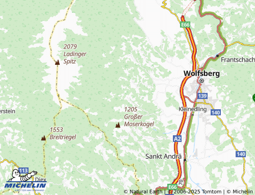 MICHELIN Aichberg map - ViaMichelin