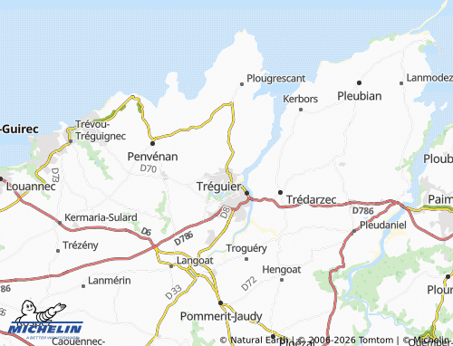 MICHELIN Plouguiel map - ViaMichelin