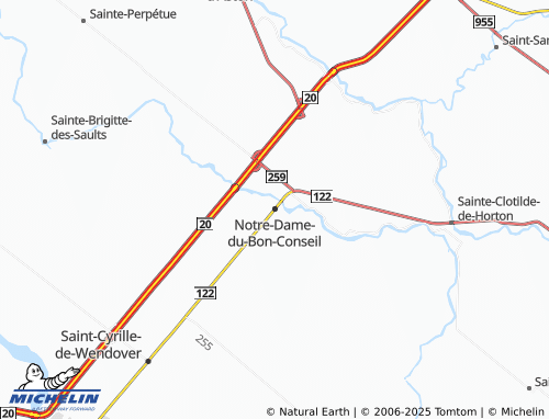 MICHELIN Notre-Dame-du-Bon-Conseil map - ViaMichelin