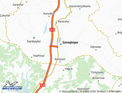 Mappa MICHELIN Zafer - ViaMichelin