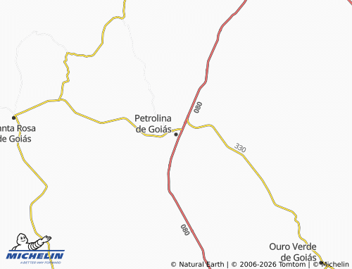 Mapa MICHELIN Petrolina de Goiás - ViaMichelin