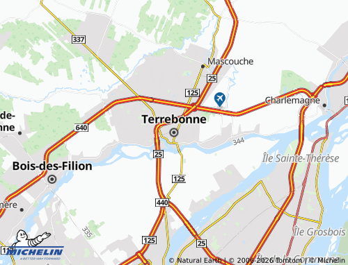 Carte MICHELIN Terrebonne - ViaMichelin