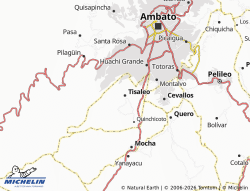 Mappa MICHELIN Tisaleo - ViaMichelin