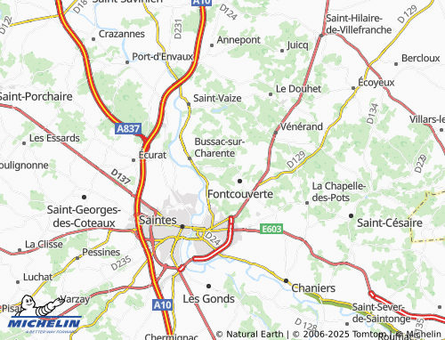MICHELIN-Landkarte Chez Texier - ViaMichelin
