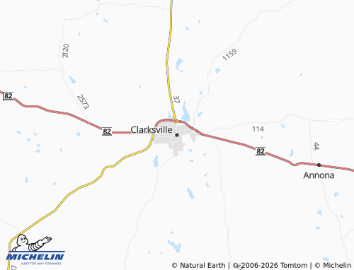 Mappa MICHELIN Clarksville - ViaMichelin