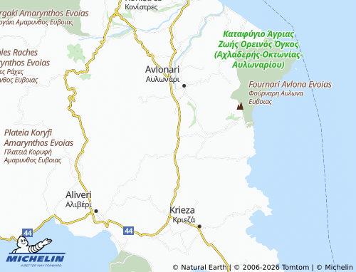 Carte MICHELIN Dafni - ViaMichelin