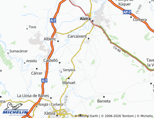 Mappa MICHELIN La Pobla Llarga - ViaMichelin