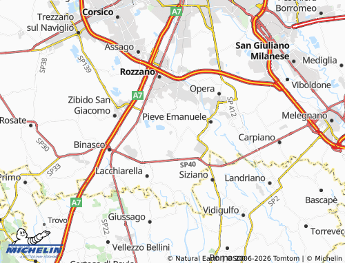 MICHELIN Basiglio map - ViaMichelin