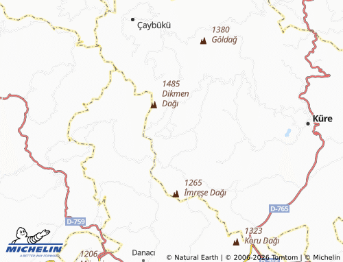 Mapa MICHELIN Köstekçiler - ViaMichelin