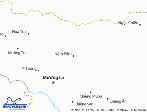 MICHELIN Nặm Păm map - ViaMichelin