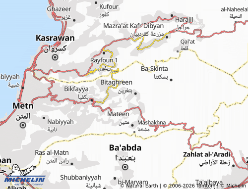 Mapa MICHELIN Jiwar - ViaMichelin