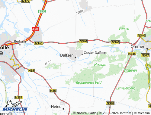 MICHELIN Dalfsen map - ViaMichelin