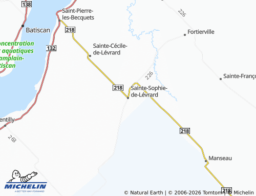 Mapa MICHELIN Sainte-Sophie-de-Lévrard - ViaMichelin