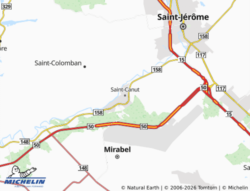 Kaart MICHELIN Saint-Canut - ViaMichelin