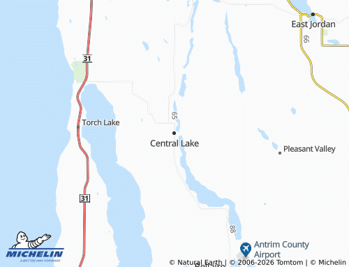 Mappa MICHELIN Central Lake - ViaMichelin