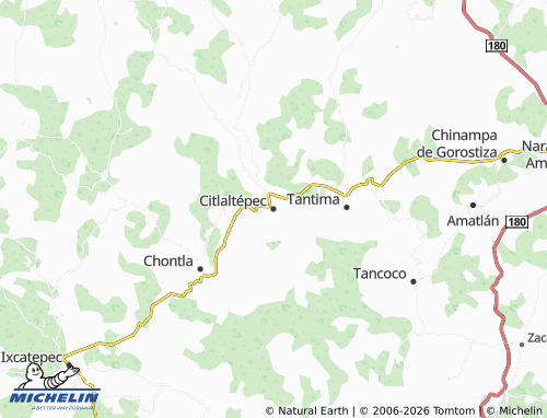 Kaart MICHELIN Citlaltépec - ViaMichelin