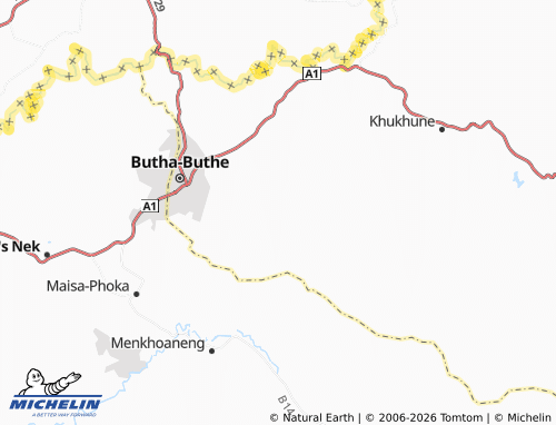 MICHELIN Ha Lekanyane map - ViaMichelin