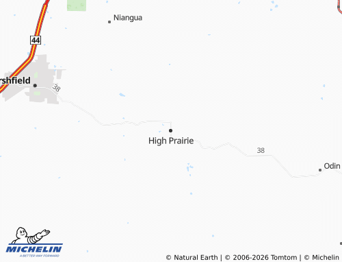 Mapa MICHELIN High Prairie - ViaMichelin