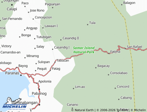 MICHELIN Tenani map - ViaMichelin