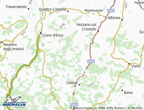 MICHELIN Sordiglio map - ViaMichelin