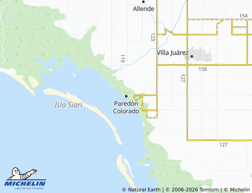 Mapa MICHELIN Paredón Colorado - ViaMichelin