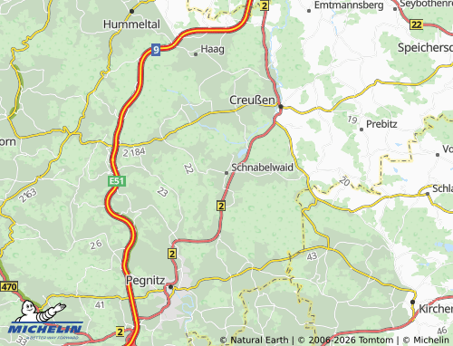 Mappa MICHELIN Schnabelwaid - ViaMichelin