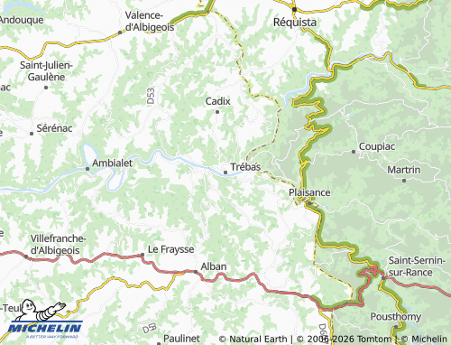 Mappa MICHELIN Trébas - ViaMichelin