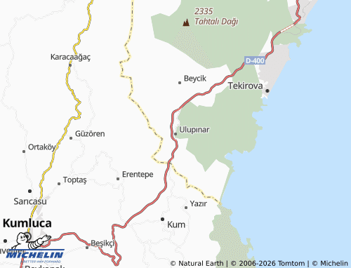 MICHELIN Ulupınar map - ViaMichelin