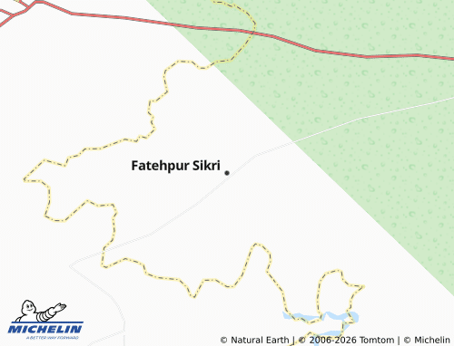 MICHELIN Fatehpur Sikri map - ViaMichelin