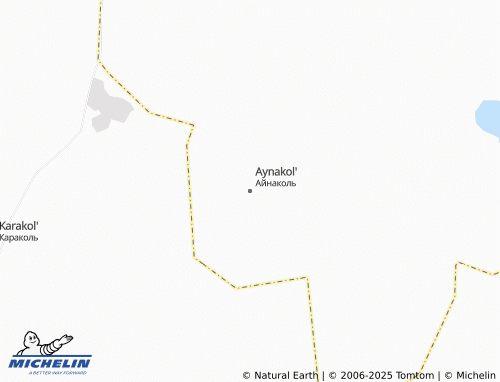 Mapa MICHELIN Aynakol' - ViaMichelin