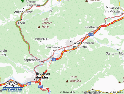 MICHELIN Gassing map - ViaMichelin