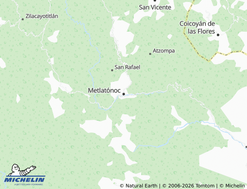 Mapa MICHELIN Metlatónoc Centro - ViaMichelin