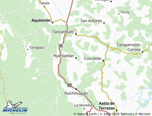 Mapa MICHELIN Huehuetlán - ViaMichelin