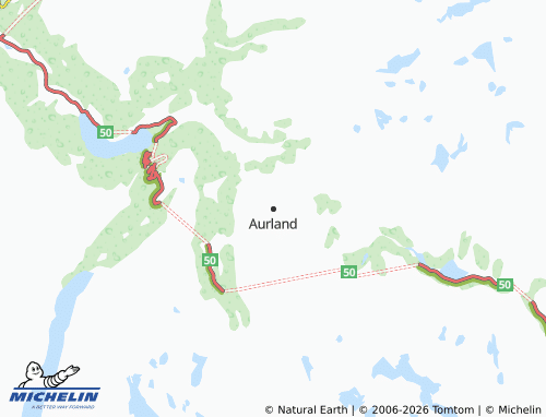 Mappa MICHELIN Aurland - ViaMichelin