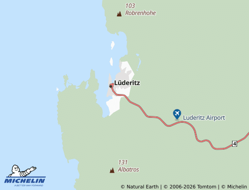 Mapa MICHELIN Lüderitz Outlying 3 - ViaMichelin