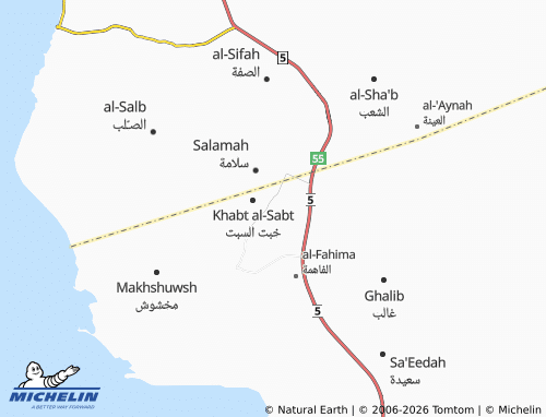 MICHELIN-Landkarte al-Beedhaeen - ViaMichelin