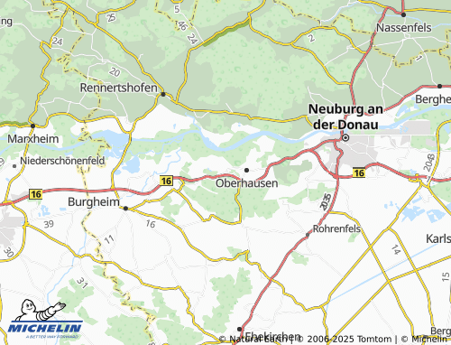 Mapa MICHELIN Unterhausen - ViaMichelin